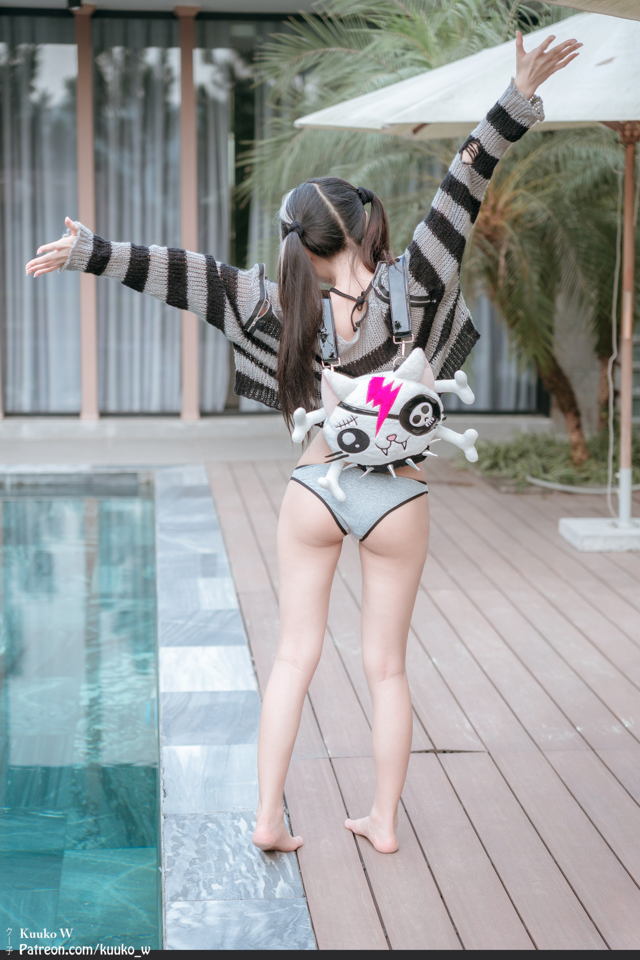 Kuuko W - NO.171 Grey Bikini[37P]-XikXak